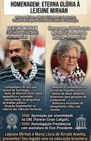 Despedida e Homenagem a Lejeune Mirhan (e o adeus a Maria Lúcia de Arruda Aranha)
